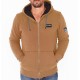STERED Heritage Camel Men's Sherpa-Lined Sweatshirt