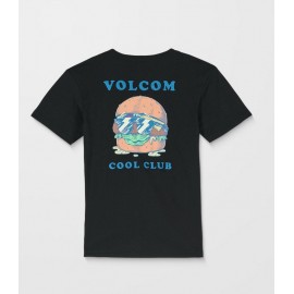 Tee Shirt Junior VOLCOM Burgstone Pocket Black