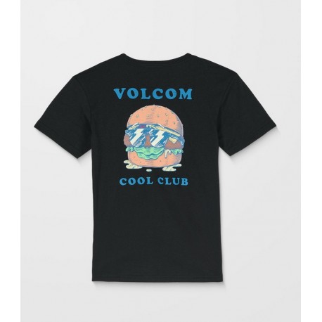 Junior VOLCOM Burgstone Pocket Black Tee Shirt