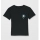 Tee Shirt Junior VOLCOM Burgstone Pocket Black