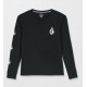 VOLCOM Iconic Stone Black Junior Long-Sleeve T-Shirt