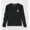 VOLCOM Iconic Stone Black Junior Long-Sleeve T-Shirt