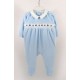 Pyjama Velours Bébé Papylou Luçon Ciel