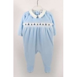 Pyjama Velours Bébé Papylou Luçon Ciel
