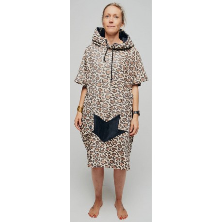 Poncho All-In V Beach Crew Leopard