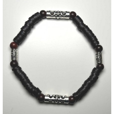 MISS CELTIC Bracelet - Wooden and Metal Bead Creation