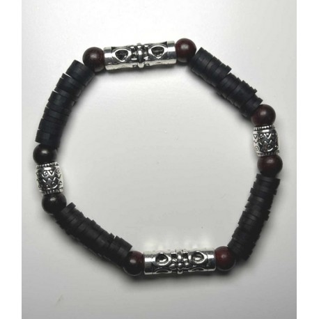 Bracelet MISS CELTIC Création Perles en bois et Métal