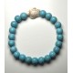 Bracelet MISS CELTIC Création Perles Turquoises et Tortue Marine