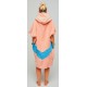 Poncho All-In V Beach Crew Coral Blue