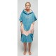 Poncho All-In V Beach Crew Blue Madame