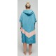 Poncho All-In V Beach Crew Blue Madame