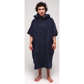 Poncho All In V Bambou Organic Bleu Marine