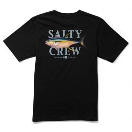 Tee Shirt Junior SALTY CREW Yellowfin Boys Black