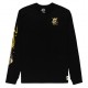 Tee Shirt Long Sleeves Man ELEMENT Timber Transender Flint Black