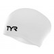 Bonnet De Natation en SILICONE TYR Cheveux Long Blanc