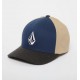 Casquette VOLCOM Full Stone Heather Flexfit Dust Bowl Indigo