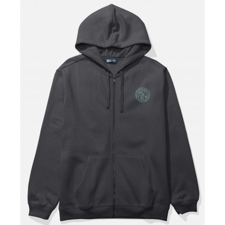 Salty Crew Global Men's Zip-Up Hoodie - Black