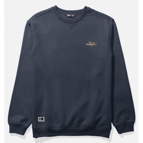 Men's Salty Crew Worn In Crew Navy Sweatshirt