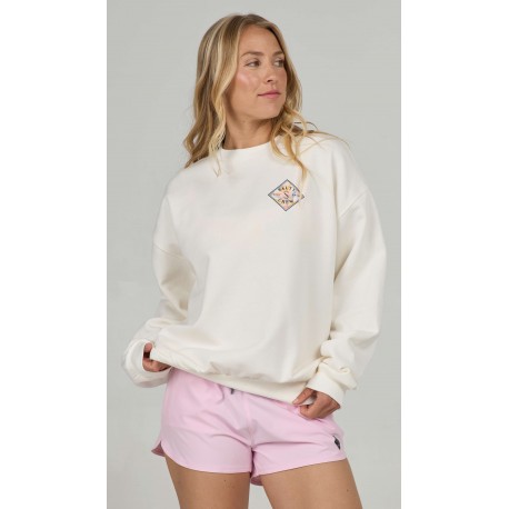 Sweat Femme SALTY CREW Tippet Crew Off White