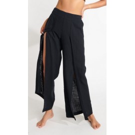 Women's Lightweight BANANA MOON Stefa Cameron Trousers - Black