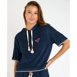 Banana Moon Sean Palmsponge Navy Terry Top