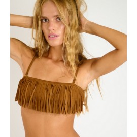 Banana Moon Westo Nevada Brown Bikini Top