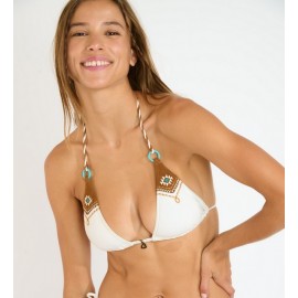Haut de Maillot de Bain Banana Moon Crico Mustang Ecru