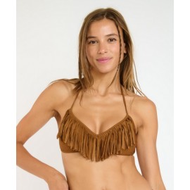 Banana Moon Cowo Nevada Brown Bikini Top