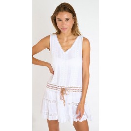 Robe BANANA MOON Martina Seastar Vintage White