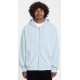 Volcom Single Stone Zip Hoodie Light Blue Acid Wash