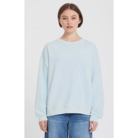 Sweat Femme VOLCOM Stone Soft Crew Light Blue Acid