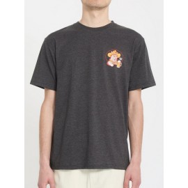 VOLCOM Men's Meowdy Heather Black T-Shirt