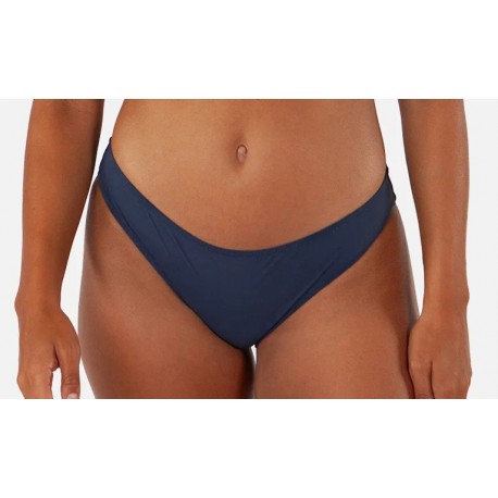 BARTS Solid High Leg Briefs Navy Bikini Bottoms