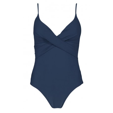 BARTS Solid Shaping Navy One-Piece Swimsuit