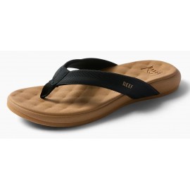 Reef Cushion Melody Black Tan Woman Sandal