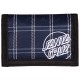 Santa Cruz Oval Check Flame Black Wallet