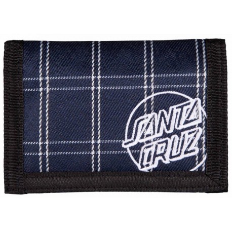 Santa Cruz Oval Check Flame Black Wallet