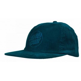 Santa Cruz Opus Dot Snapback Cap Teal Cord