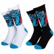 Set Two Santa Cruz Classic Dot Socks White & Black