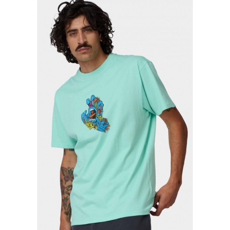 Tee Shirt Santa Cruz Roskopp Screaming Five Mint