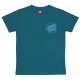 Tee Shirt Junior Santa Cruz Youth Roskopp Screaming Five Teal