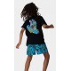 Santa Cruz Youth Roskopp Screaming Five Black Tee Shirt Junior