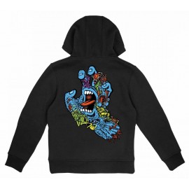 Santa Cruz Youth Roskopp Screaming Five Black Sweatshirt