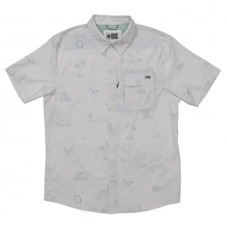 Chemise Homme Salty Crew Flagship UV Button Up White