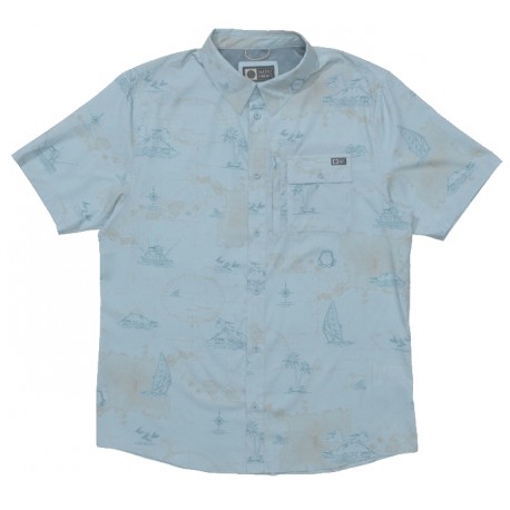 Chemise Homme Salty Crew Flagship UV Button Up Clear Sky