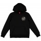 Santa Cruz Youth Stamped Opus Camo Black Hood Sweatshirt