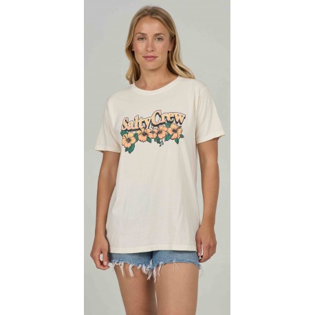 Tee Shirt Femme Salty Crew Vacation BF Off White