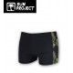SUN PROJECT Men's Boxer Swimsuit with Black Stripe