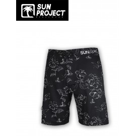 Men's Long Boardshorts SUN PROJECT Nighstroll Black