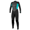 Combinaison O'Neill Femme Reactor 3/2mm Back Zip Black Aqua